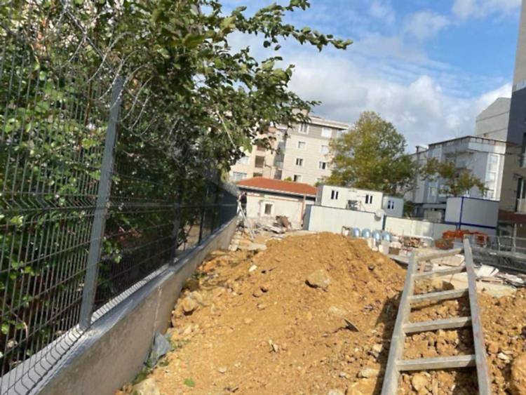 antrasit gri panel çit üzrei 45 çap jiletlitl